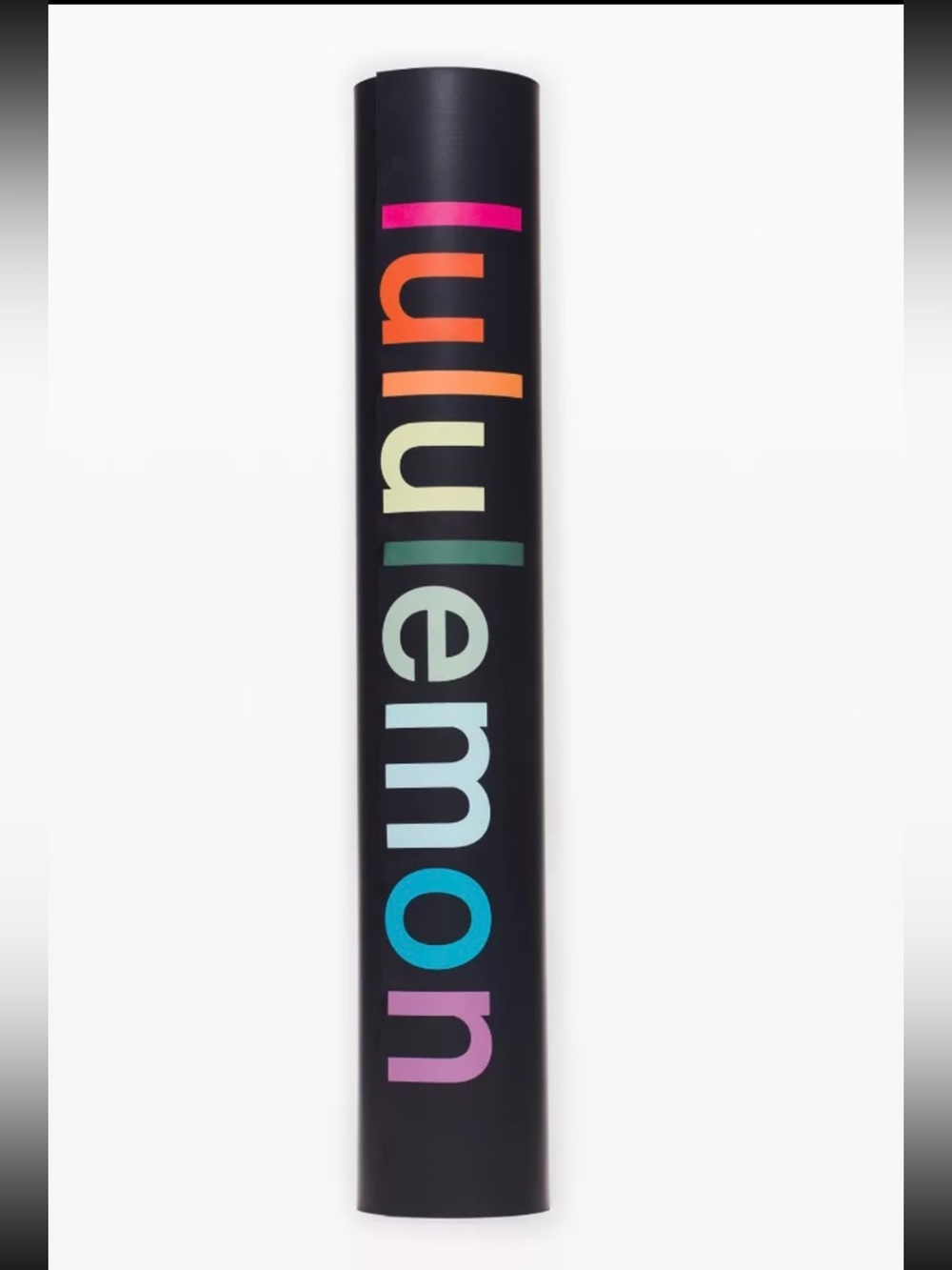 Lululemon WORDMARK Yoga Reversible Mat 5mm Black Orange Navy Sonic Pink 71"x 26" - Picture 1 of 4